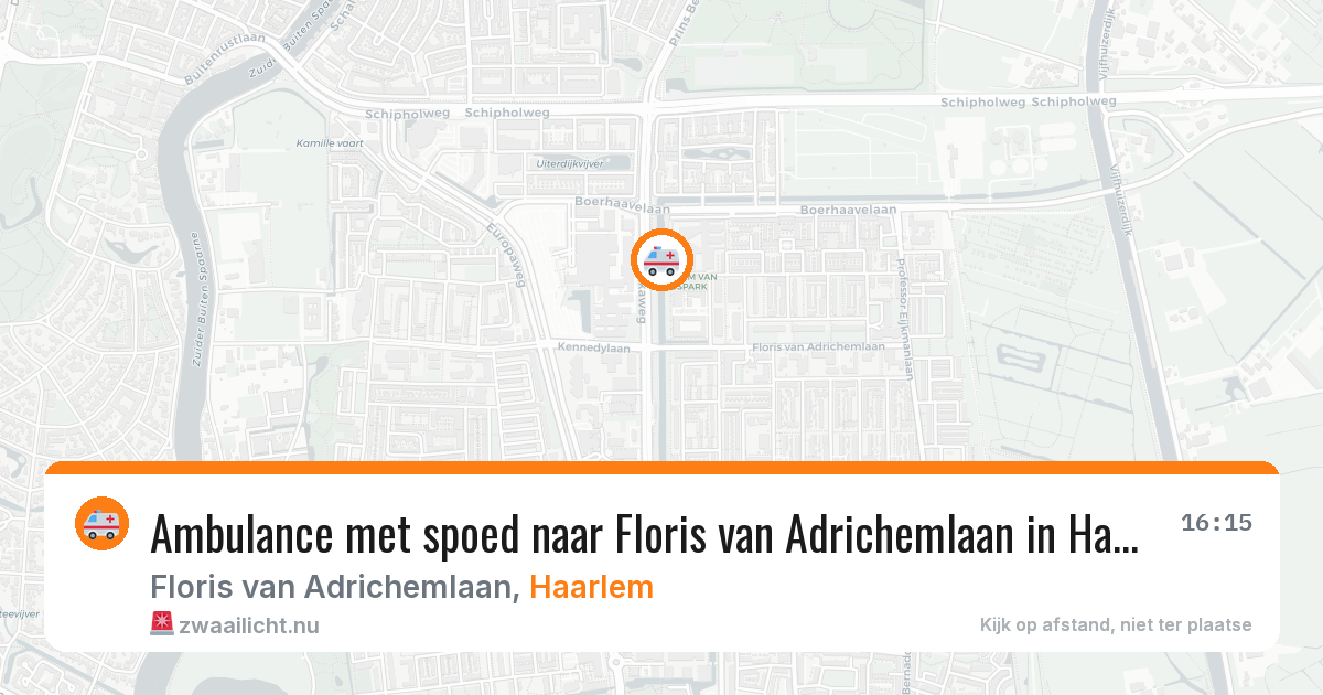 Ambulance met spoed naar Floris van Adrichemlaan in Haarlem — 23 mrt 2026