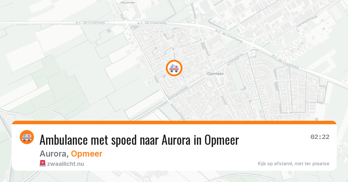 Ambulance met spoed naar Aurora in Opmeer — 18 jan 2026