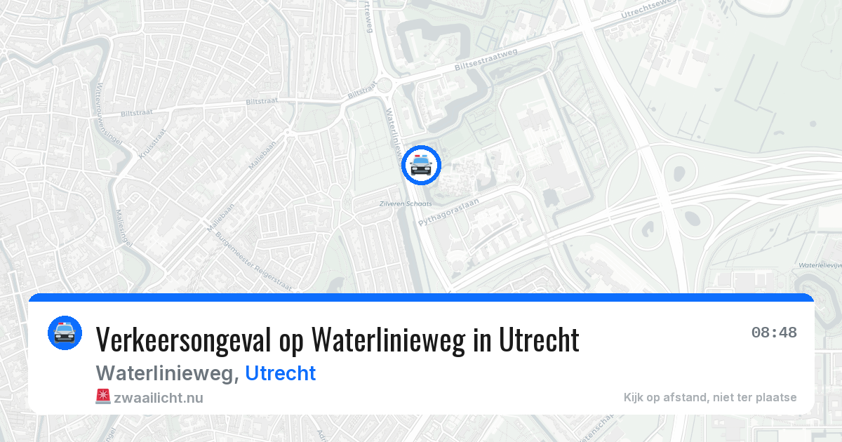 Verkeersongeval op Waterlinieweg in Utrecht — 17 mrt 2026