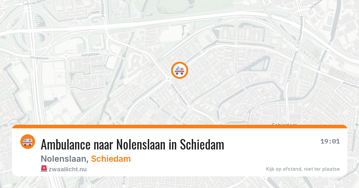 Ambulance naar Nolenslaan in Schiedam — 11 jul 2026