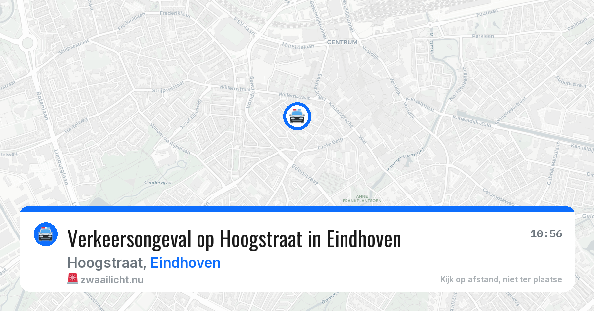 Verkeersongeval op Hoogstraat in Eindhoven — 15 jul 2026