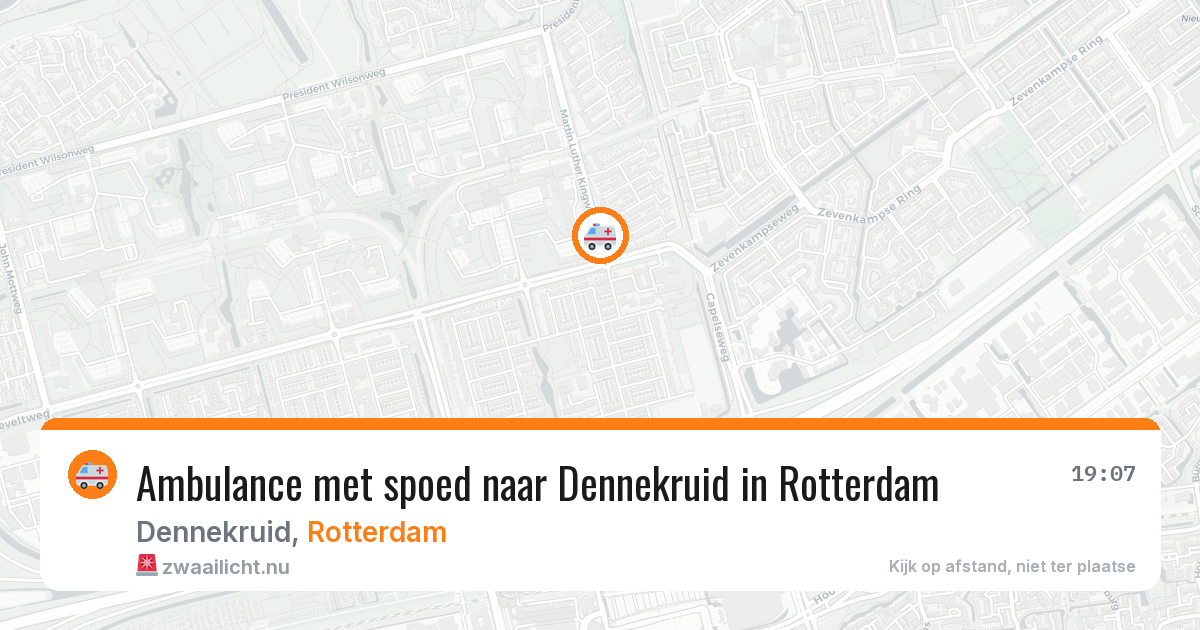Ambulance met spoed naar Dennekruid in Rotterdam — 28 mrt 2026