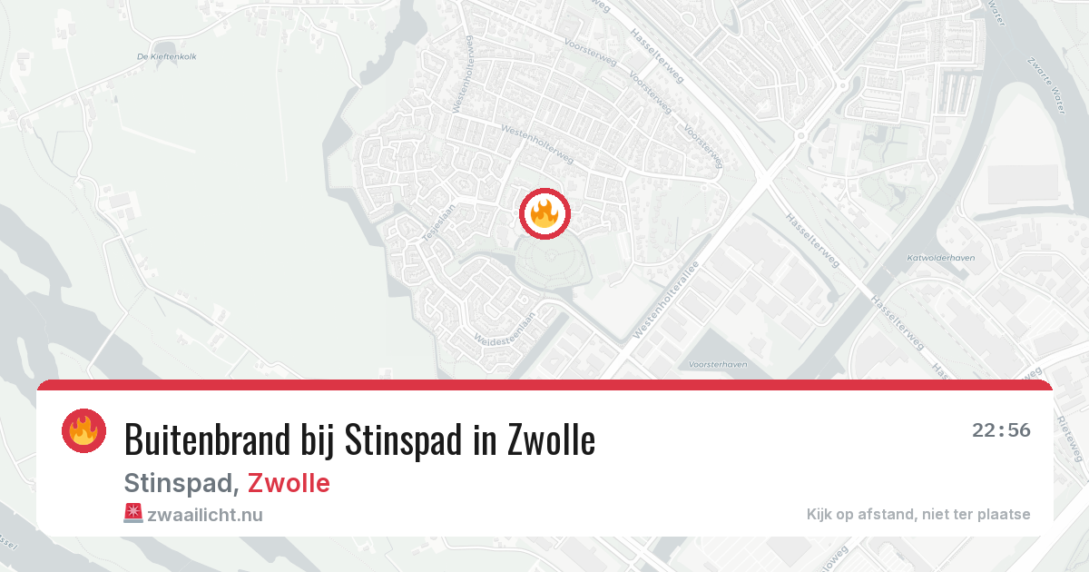 Buitenbrand bij Stinspad in Zwolle — 24 jul 2026