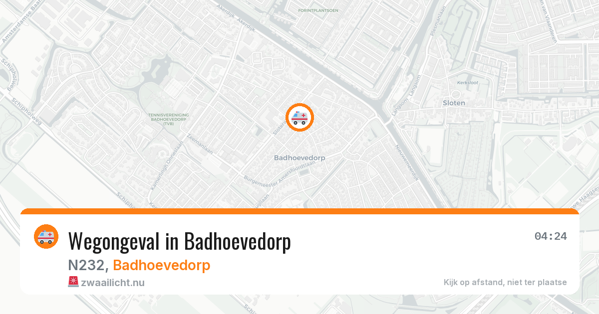 Wegongeval in Badhoevedorp — 18 mei 2026
