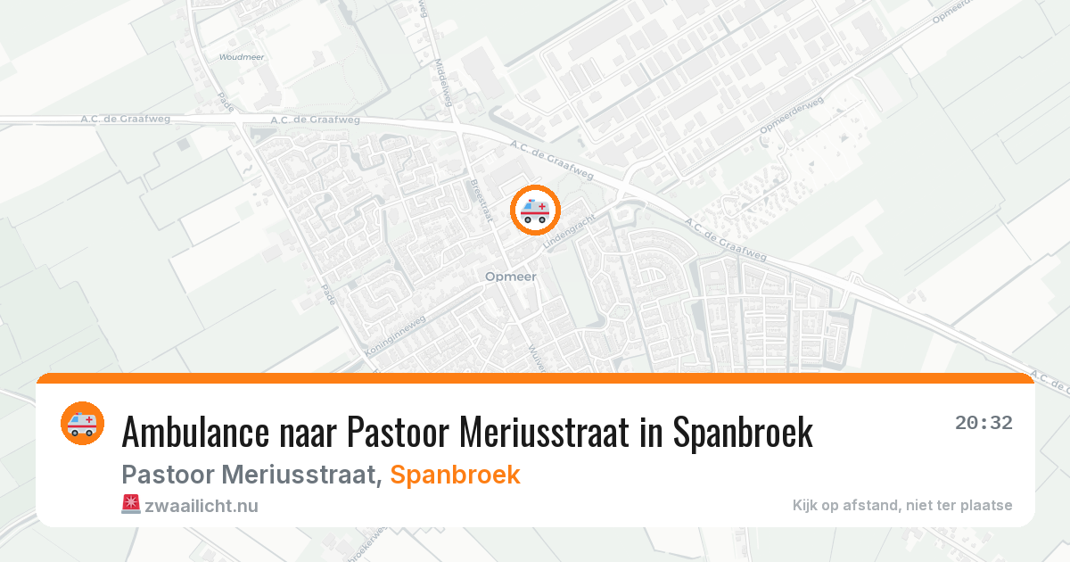 Ambulance naar Pastoor Meriusstraat in Spanbroek — 13 jul 2026