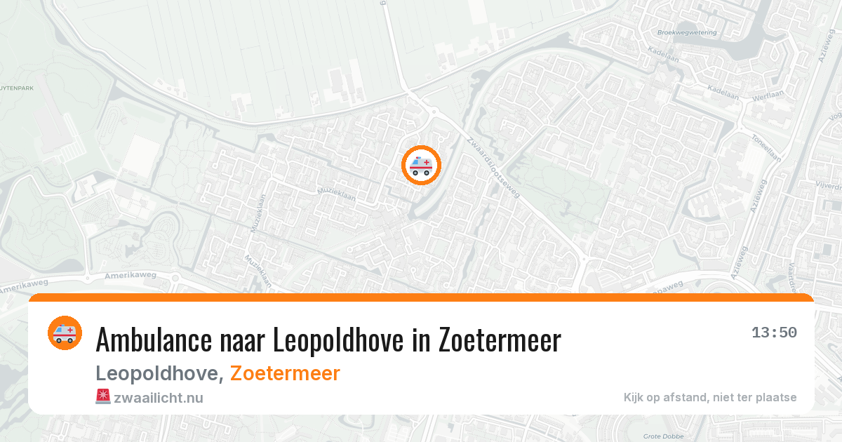 Ambulance naar Leopoldhove in Zoetermeer — 14 jul 2026