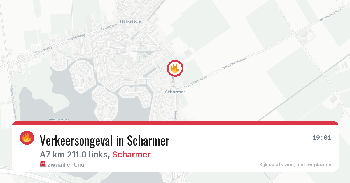 Verkeersongeval in Scharmer — 6 jun 2026