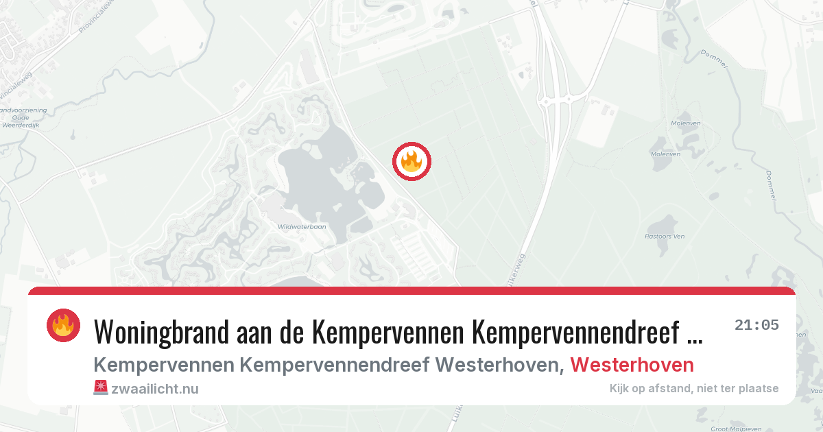 Woningbrand aan de Kempervennen Kempervennendreef Westerhoven in Westerhoven — 1 mei 2026