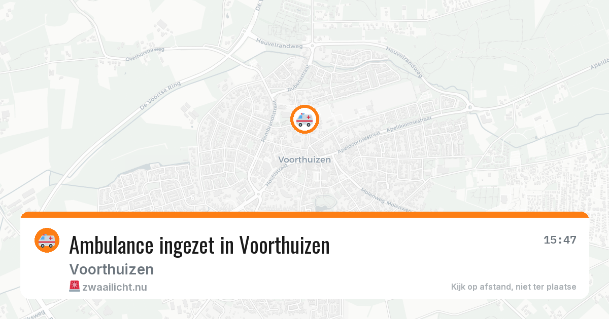 Ambulance ingezet in Voorthuizen — 18 jul 2026