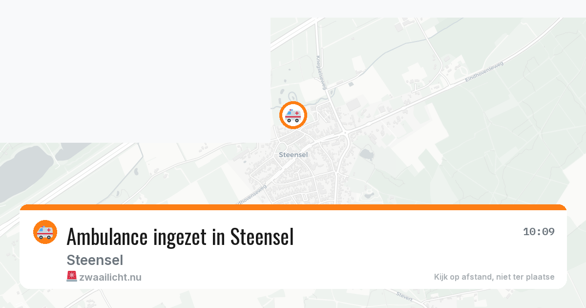 Ambulance ingezet in Steensel — 9 mei 2026