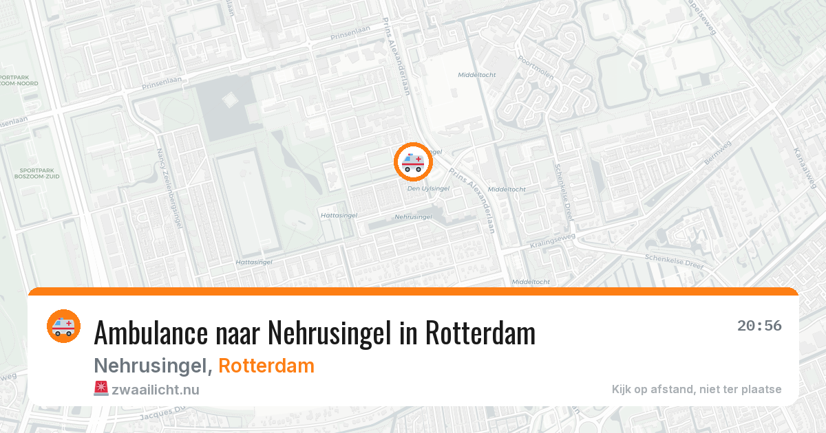 Ambulance naar Nehrusingel in Rotterdam — 12 jul 2026