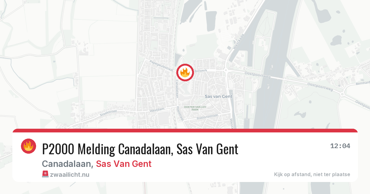 P2000 Melding Canadalaan, Sas Van Gent — 10 feb 2026