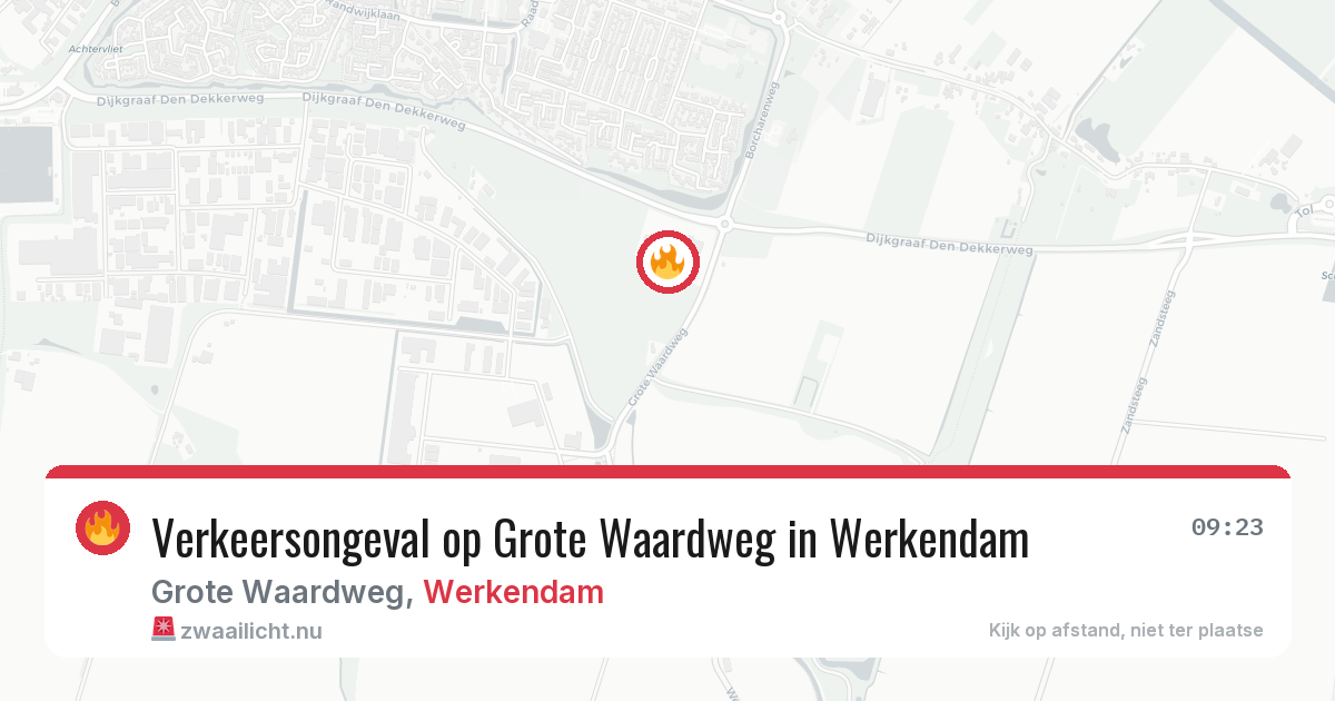 Verkeersongeval op Grote Waardweg in Werkendam — 11 jul 2026