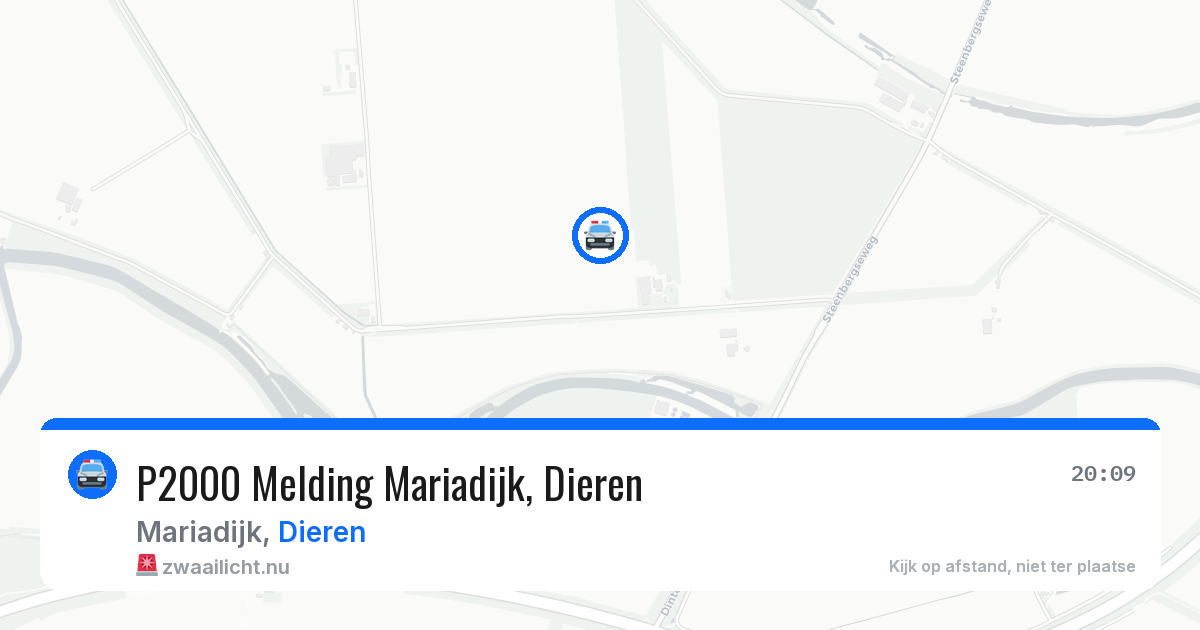 P2000 Melding Mariadijk, Dieren — 10 jul 2026