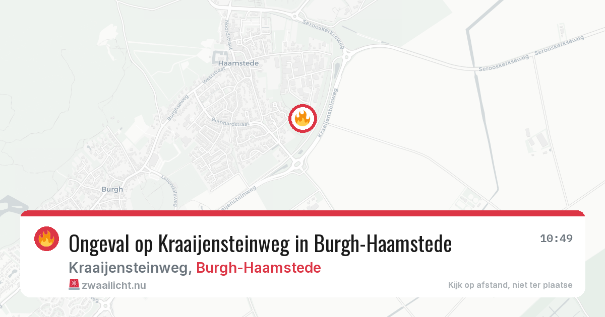 Ongeval op Kraaijensteinweg in Burgh-Haamstede — 2 apr 2026