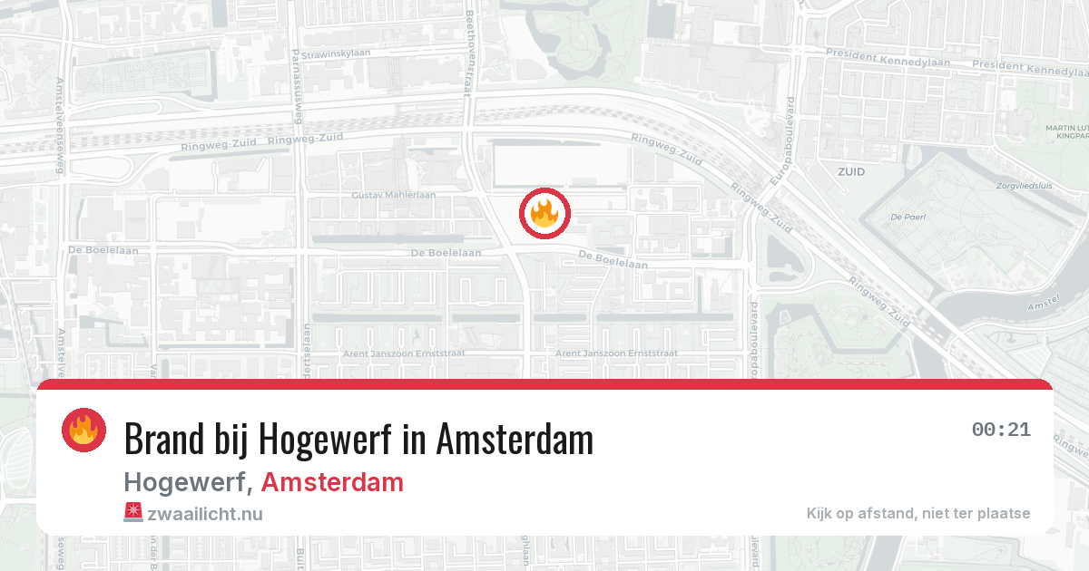 Brand bij Hogewerf in Amsterdam — 18 jul 2026