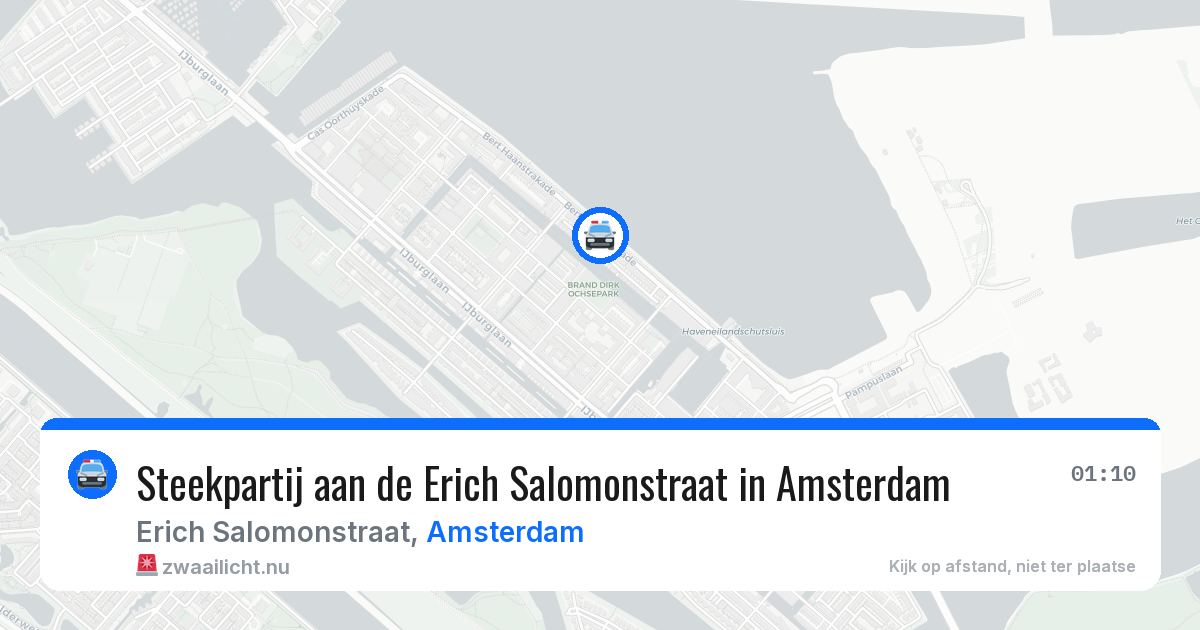 Steekpartij aan de Erich Salomonstraat in Amsterdam — 24 mrt 2026