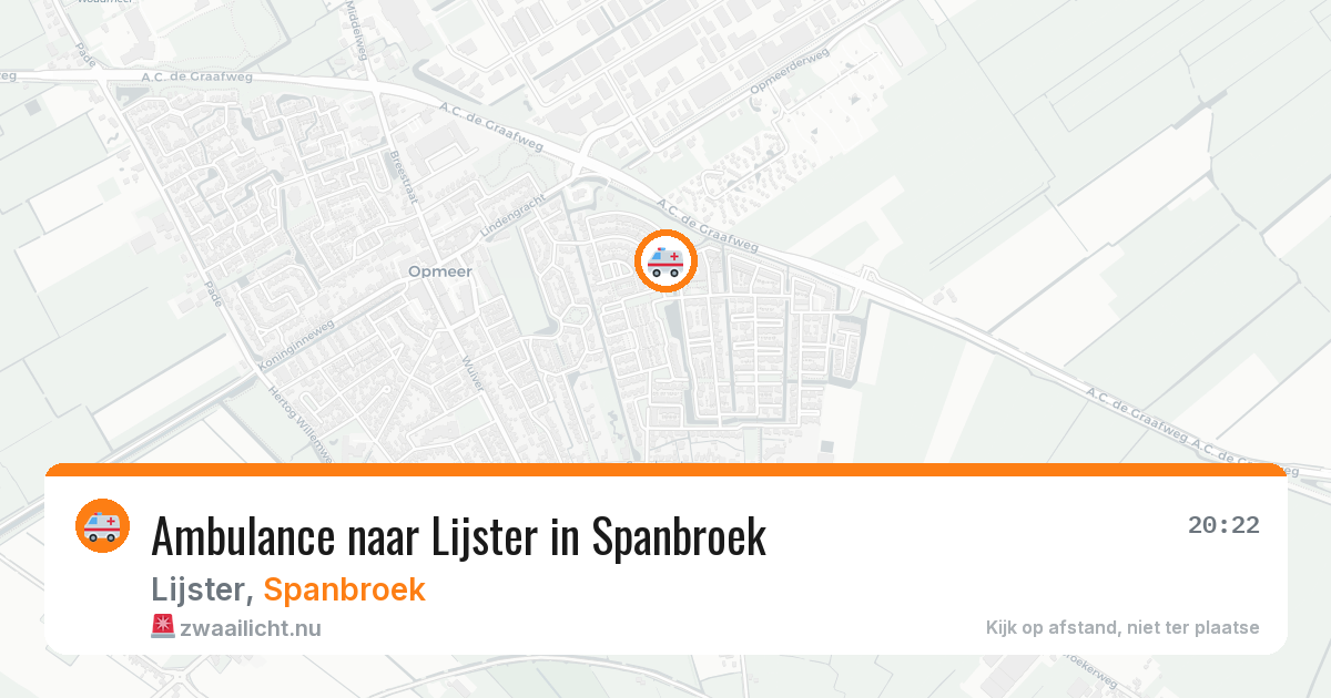 Ambulance naar Lijster in Spanbroek — 11 jul 2026