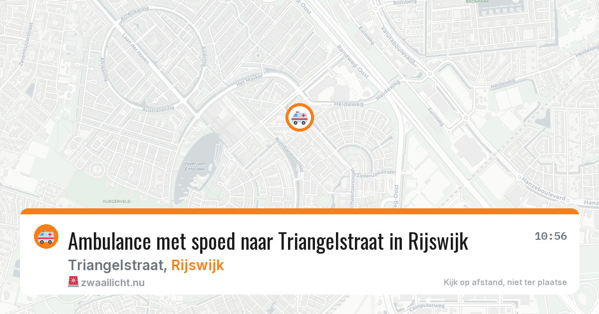 Ambulance met spoed naar Triangelstraat in Rijswijk — 24 jan 2026