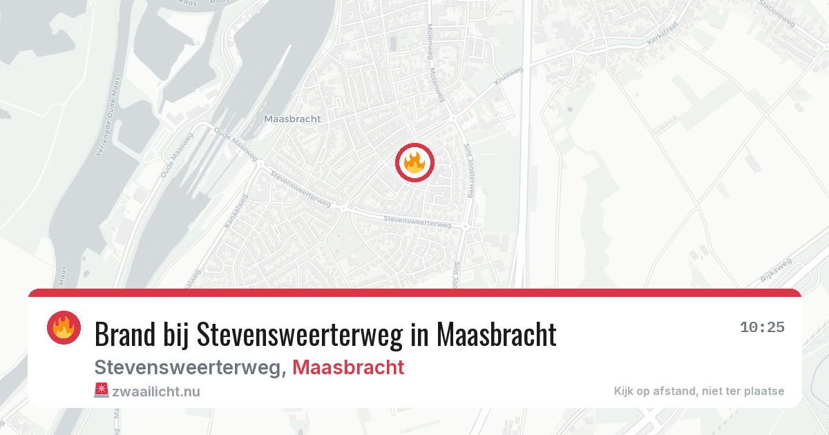 Brand bij Stevensweerterweg in Maasbracht — 25 mrt 2026