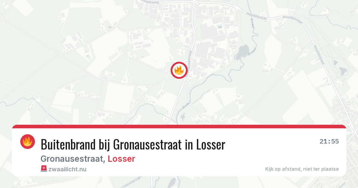 Buitenbrand bij Gronausestraat in Losser — 18 jul 2026