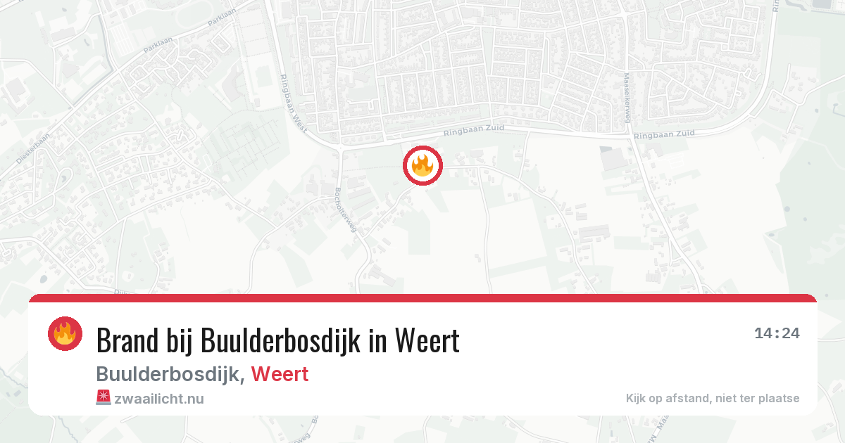 Brand bij Buulderbosdijk in Weert — 30 apr 2026
