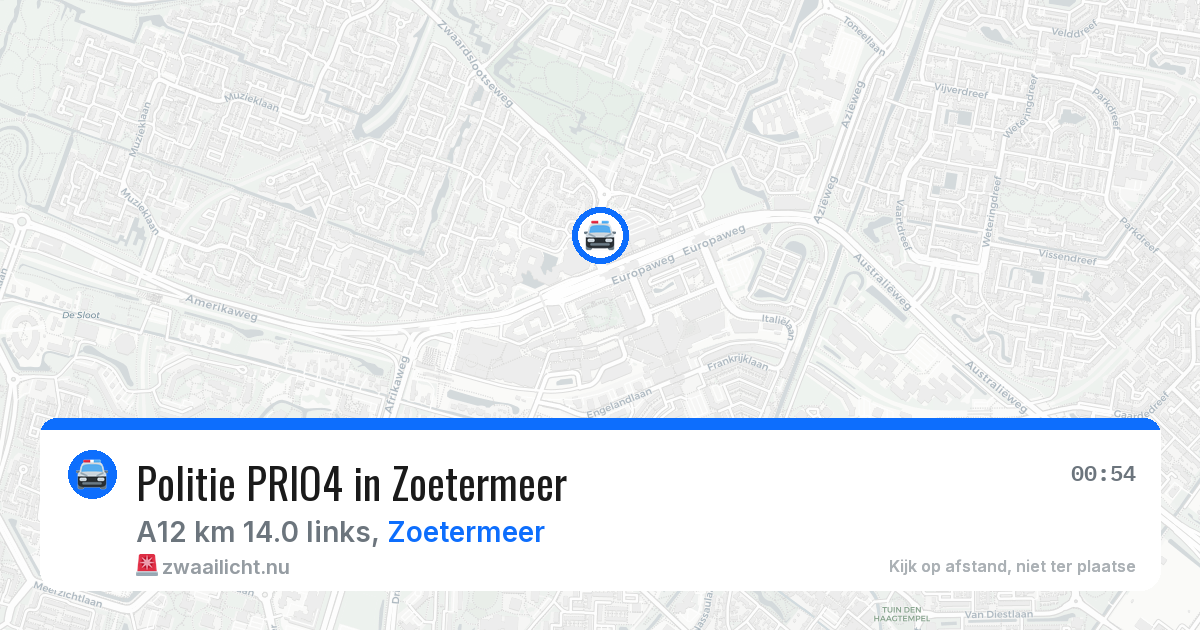 Politie PRIO4 in Zoetermeer — 5 mei 2026 | 🚨 Zwaailicht.nu
