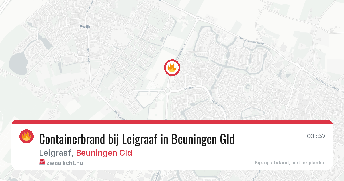 Containerbrand bij Leigraaf in Beuningen Gld — 15 jul 2026
