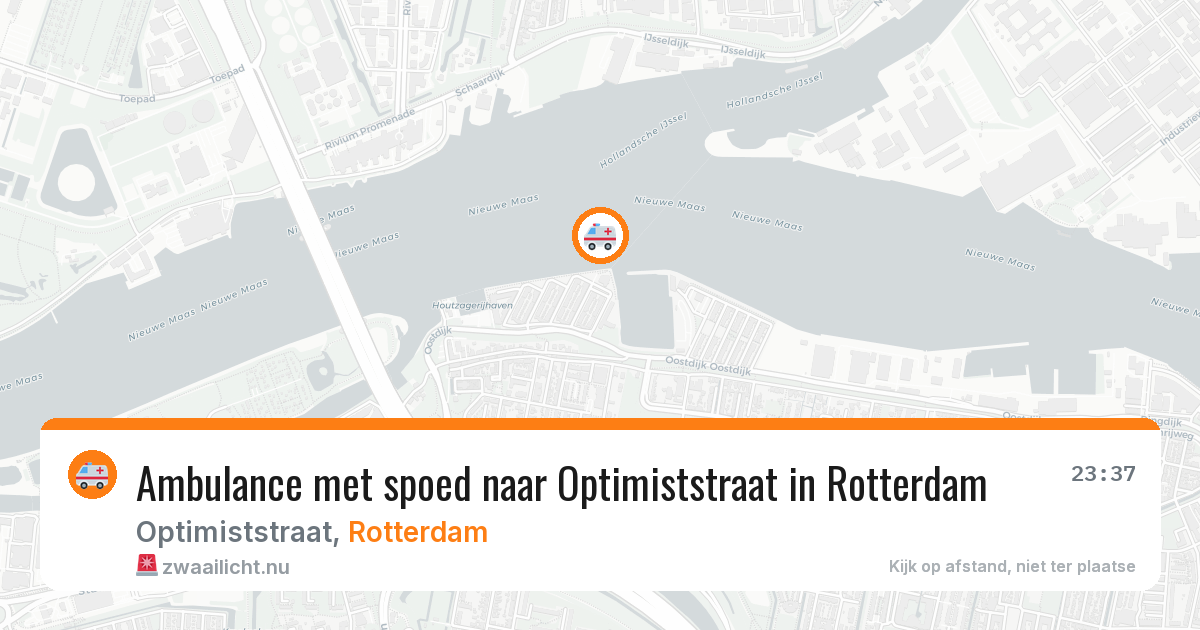 Ambulance met spoed naar Optimiststraat in Rotterdam — 31 mrt 2026