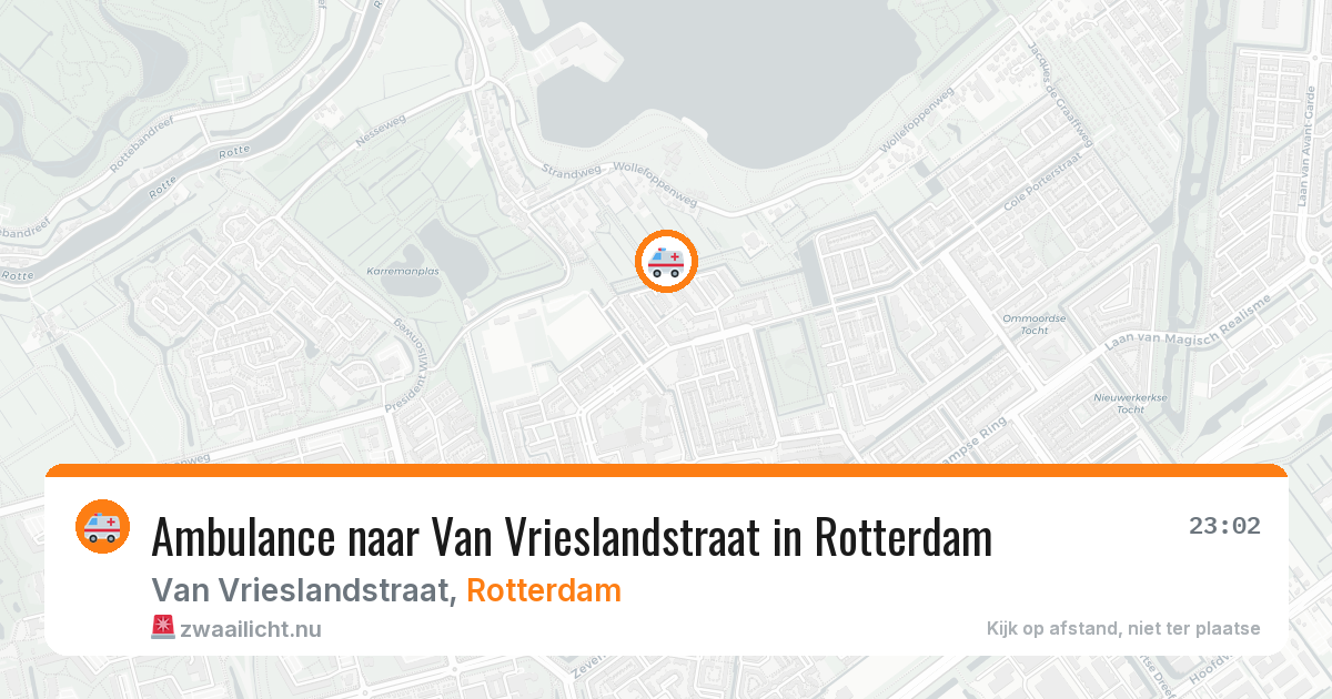 Ambulance naar Van Vrieslandstraat in Rotterdam — 21 jul 2026
