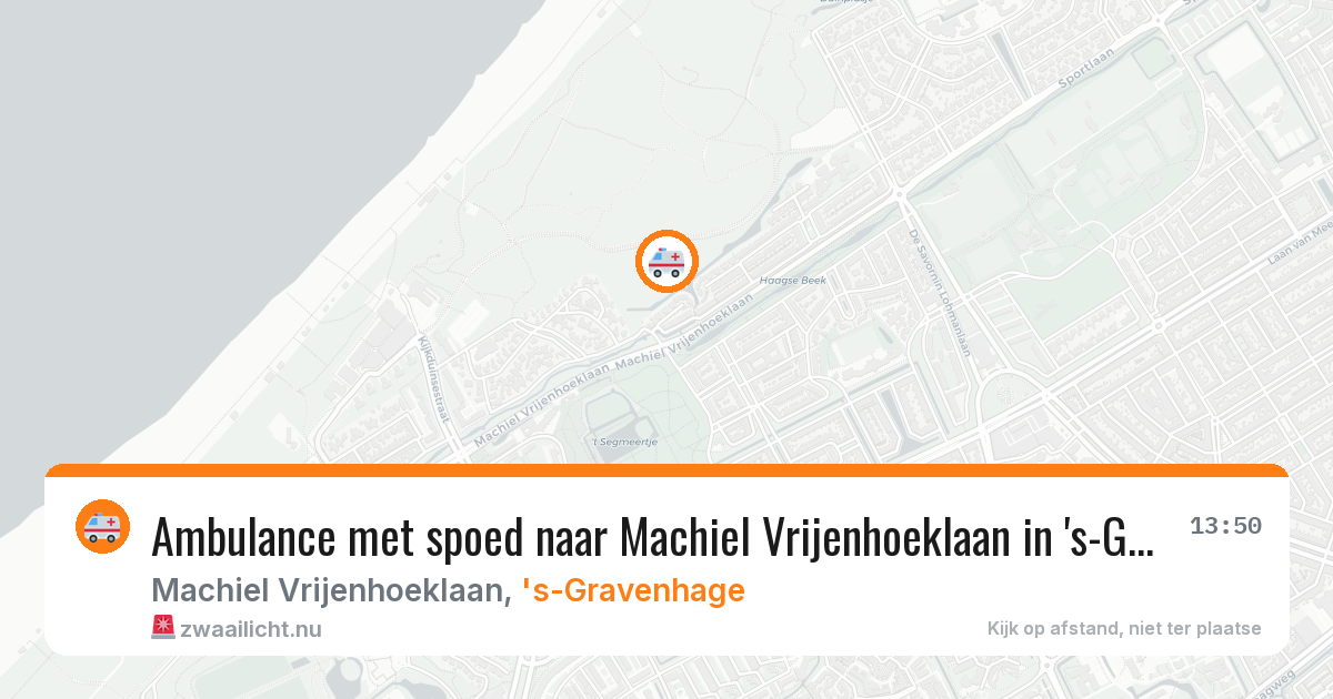 Ambulance met spoed naar Machiel Vrijenhoeklaan in 's-Gravenhage — 11 jul 2026