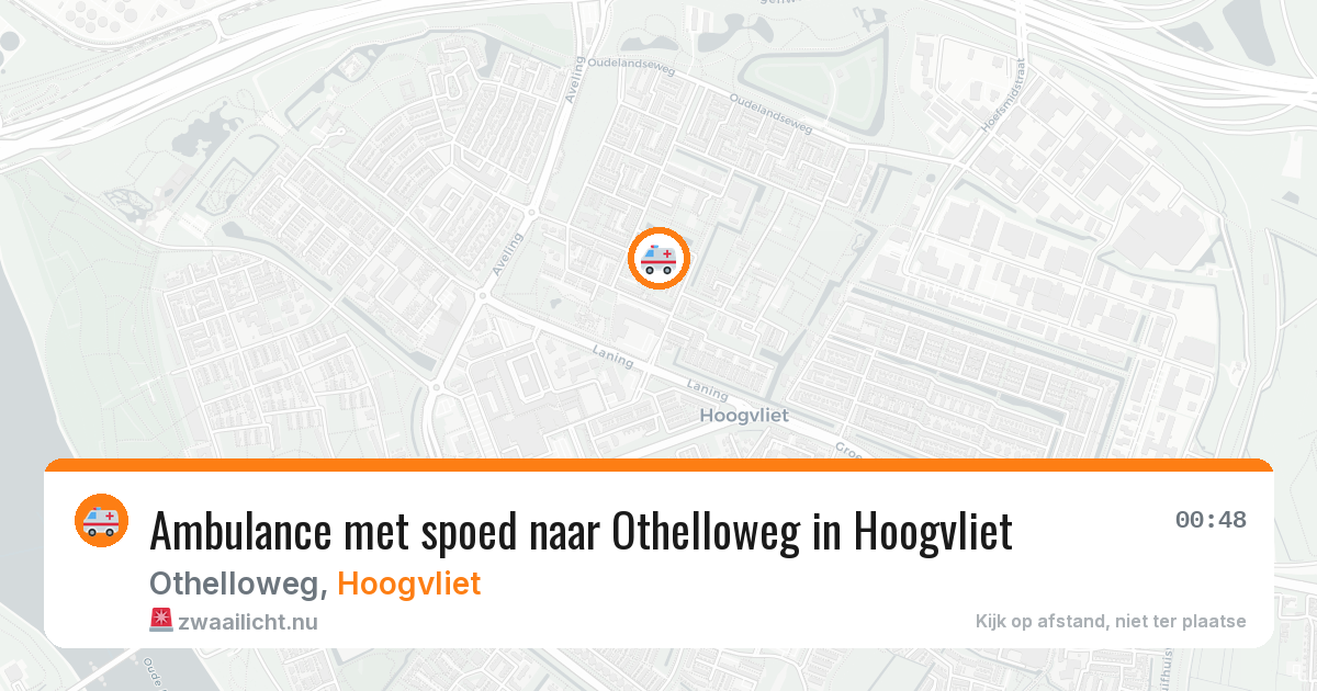 Ambulance met spoed naar Othelloweg in Hoogvliet — 26 mrt 2026