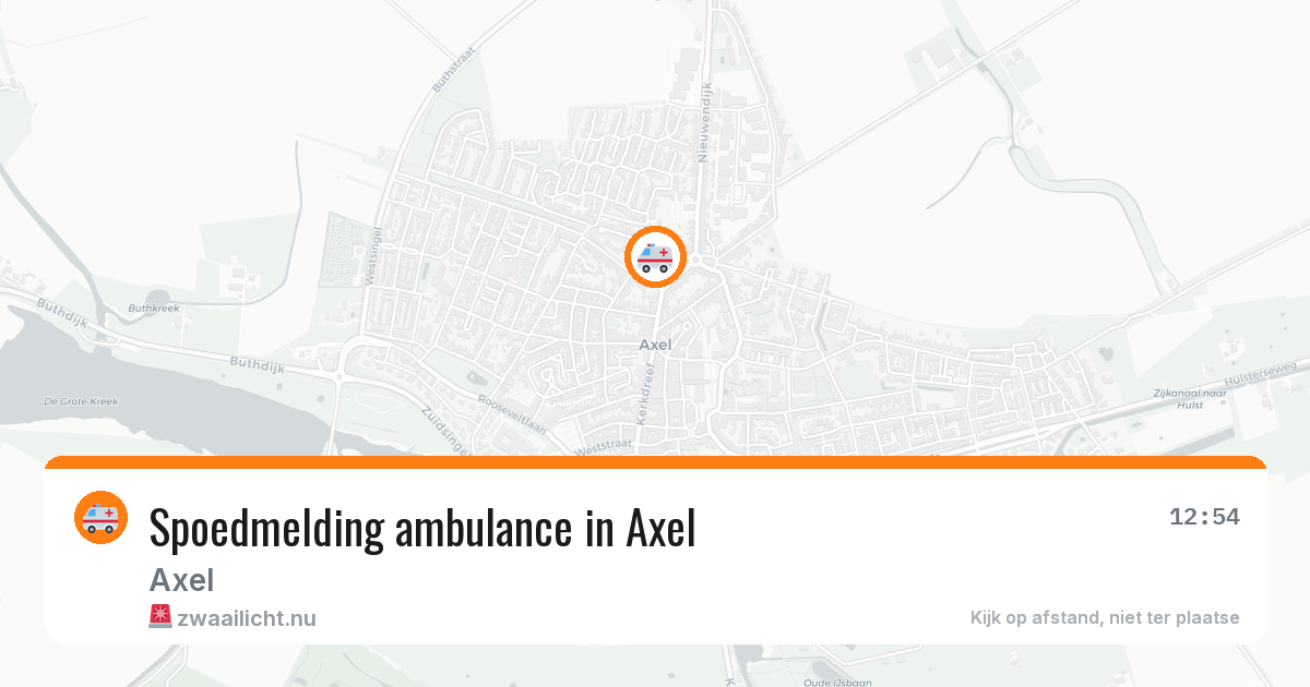 Spoedmelding ambulance in Axel — 19 apr 2026