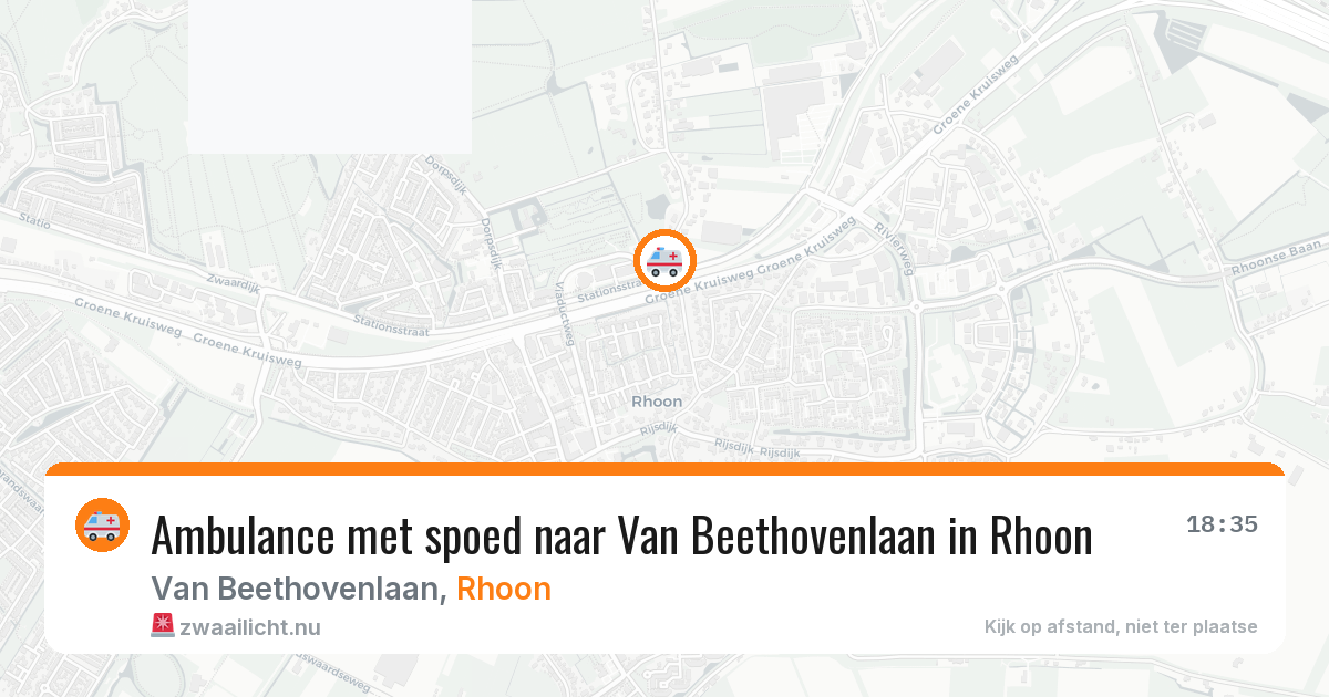 Ambulance met spoed naar Van Beethovenlaan in Rhoon — 10 jul 2026