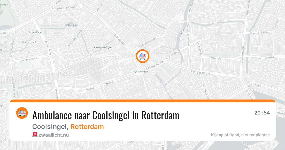 Ambulance naar Coolsingel in Rotterdam — 11 jul 2026