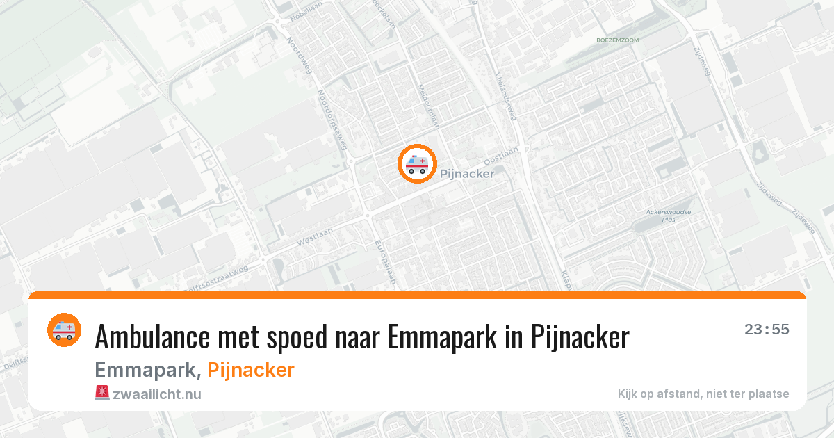 Ambulance met spoed naar Emmapark in Pijnacker — 10 jul 2026