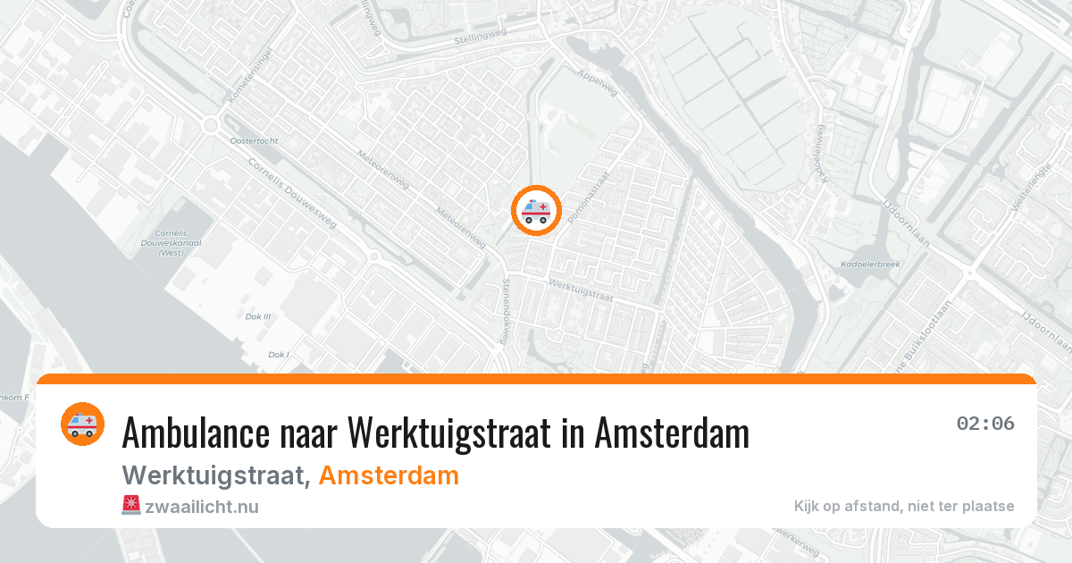 Ambulance naar Werktuigstraat in Amsterdam — 14 jul 2026