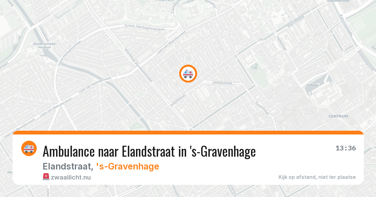 Ambulance naar Elandstraat in 's-Gravenhage — 16 mei 2026