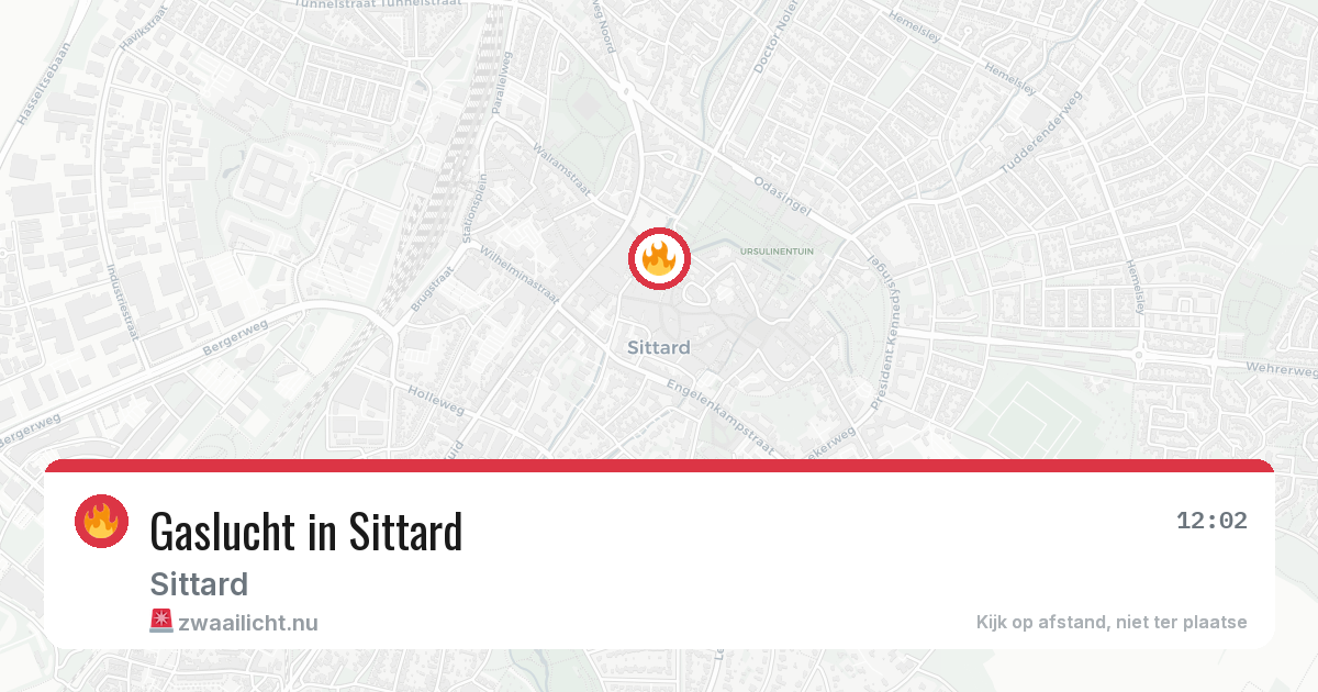Gaslucht in Sittard — 23 feb 2026