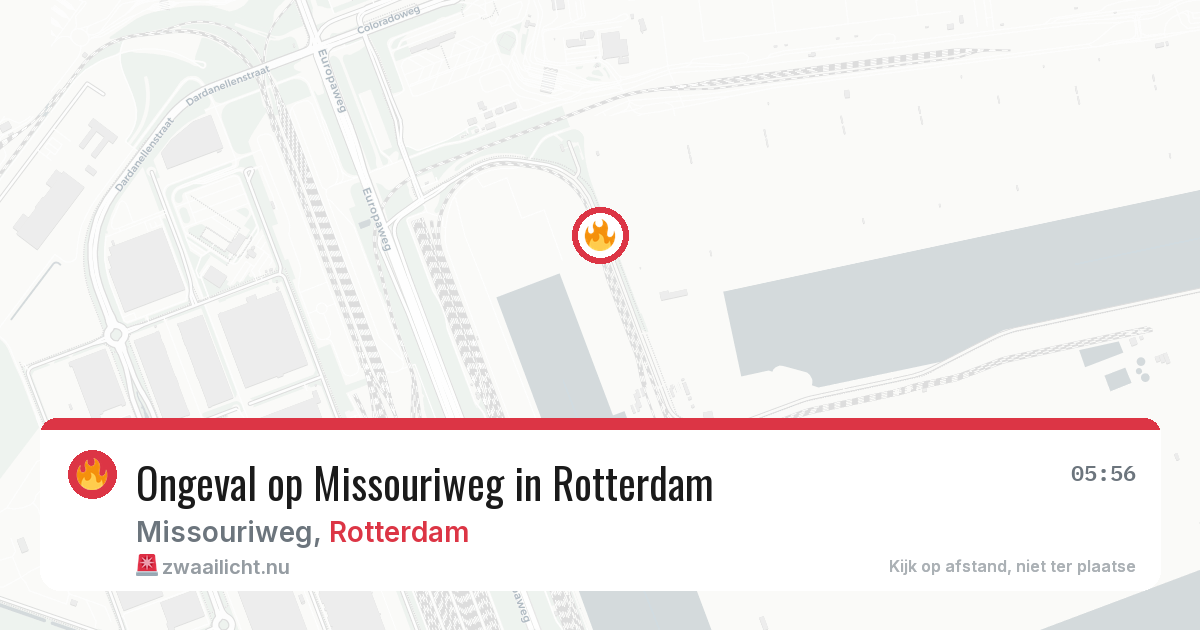 Ongeval op Missouriweg in Rotterdam — 3 apr 2026