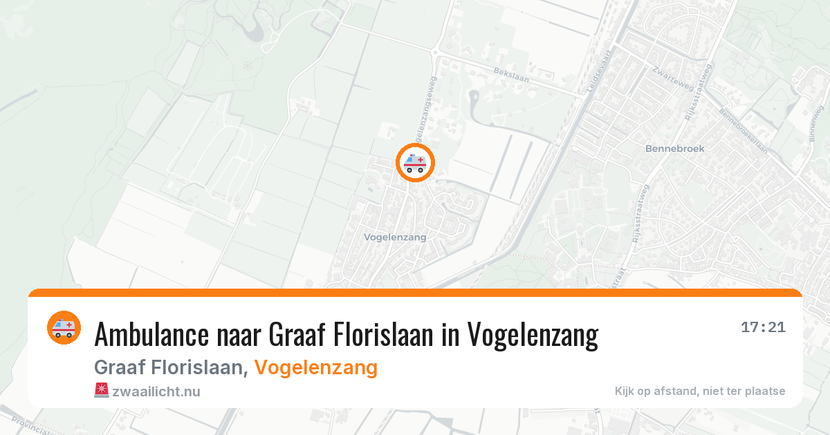 Ambulance naar Graaf Florislaan in Vogelenzang — 18 jul 2026