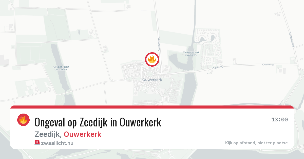 Ongeval op Zeedijk in Ouwerkerk — 23 jul 2026