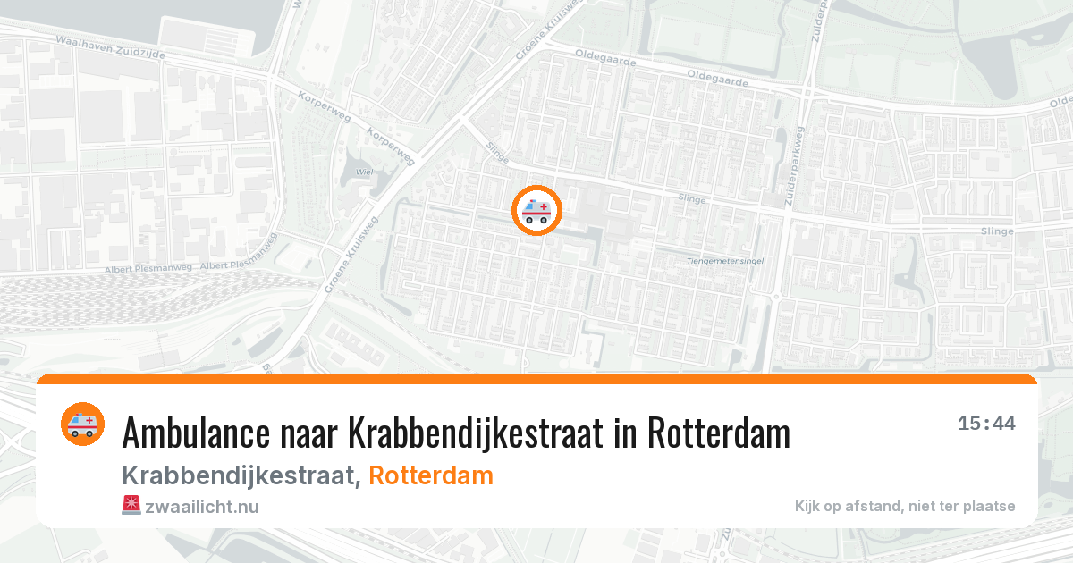 Ambulance naar Krabbendijkestraat in Rotterdam — 27 mei 2026