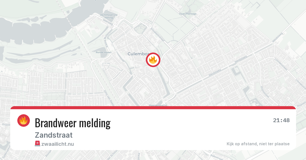 Brandweer melding — 20 apr 2026