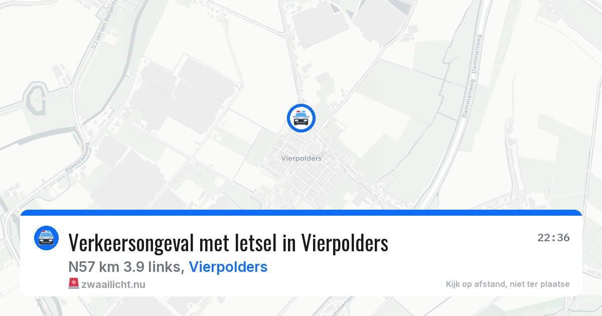 Verkeersongeval met letsel in Vierpolders — 6 jun 2026