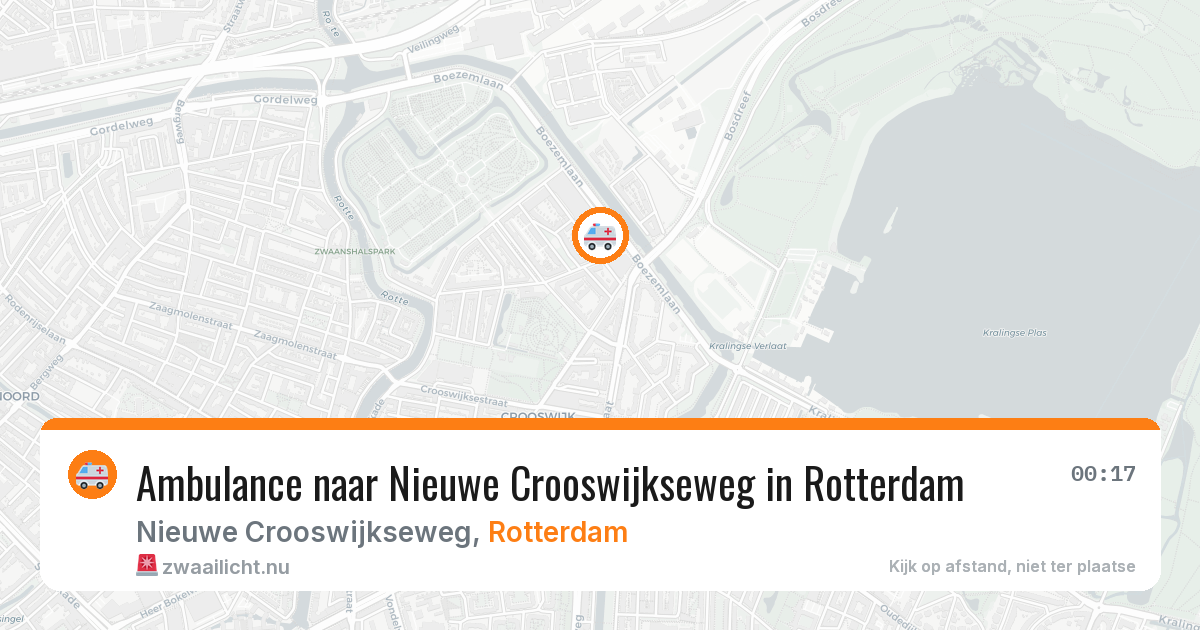 Ambulance naar Nieuwe Crooswijkseweg in Rotterdam — 13 mei 2026
