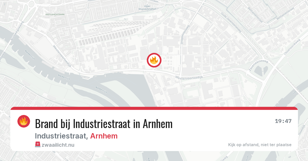 Brand bij Industriestraat in Arnhem — 14 jul 2026