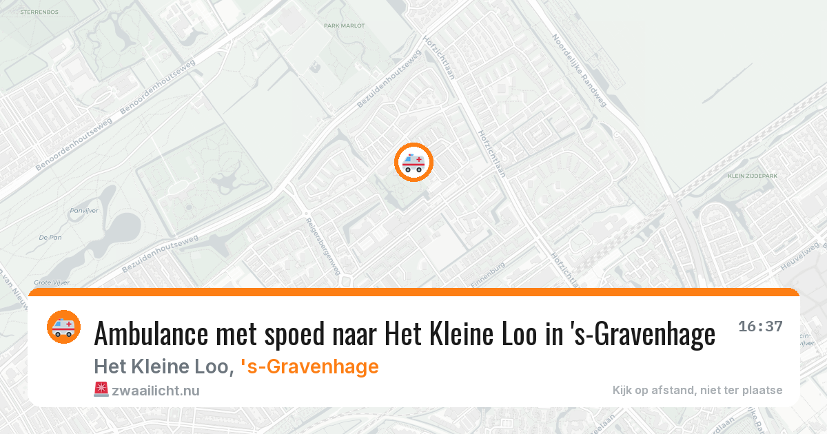 Ambulance met spoed naar Het Kleine Loo in 's-Gravenhage — 5 feb 2026
