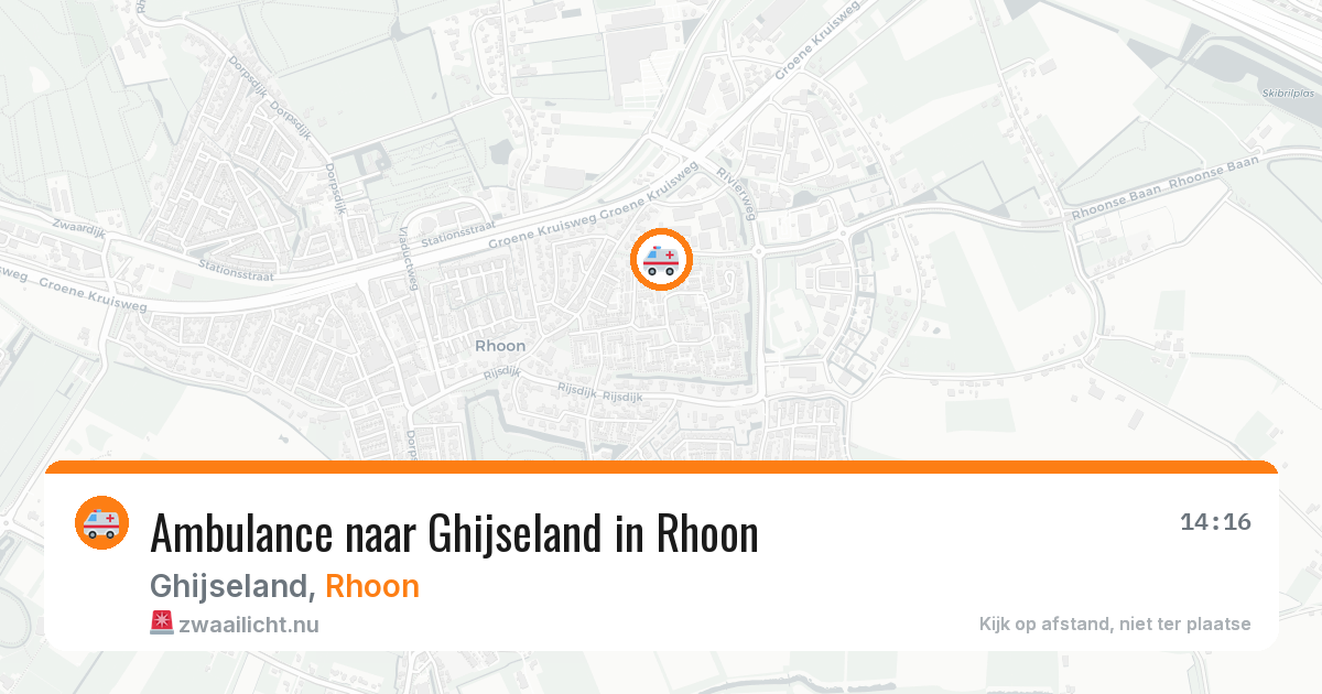 Ambulance naar Ghijseland in Rhoon — 6 mei 2026