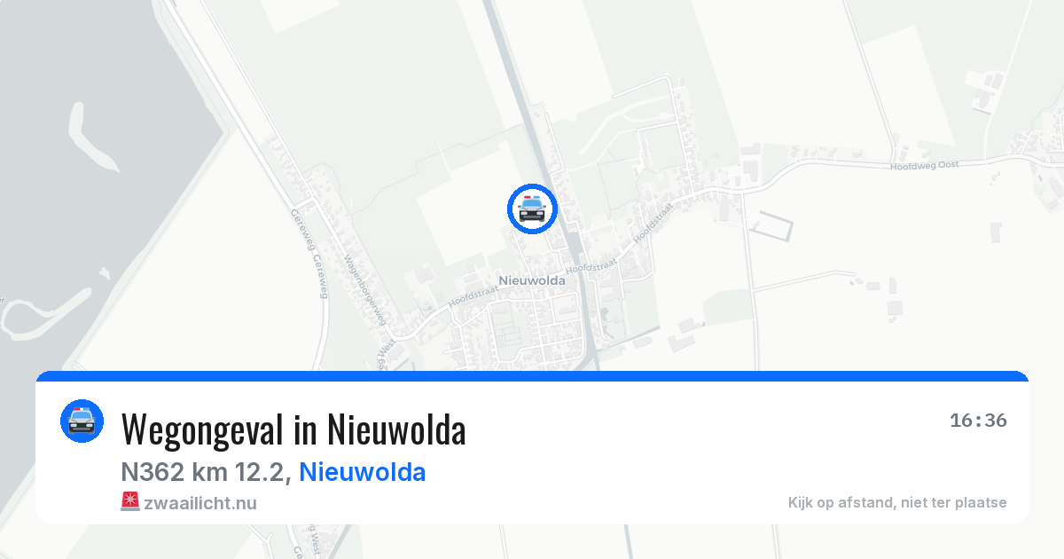 Wegongeval in Nieuwolda — 12 mrt 2026